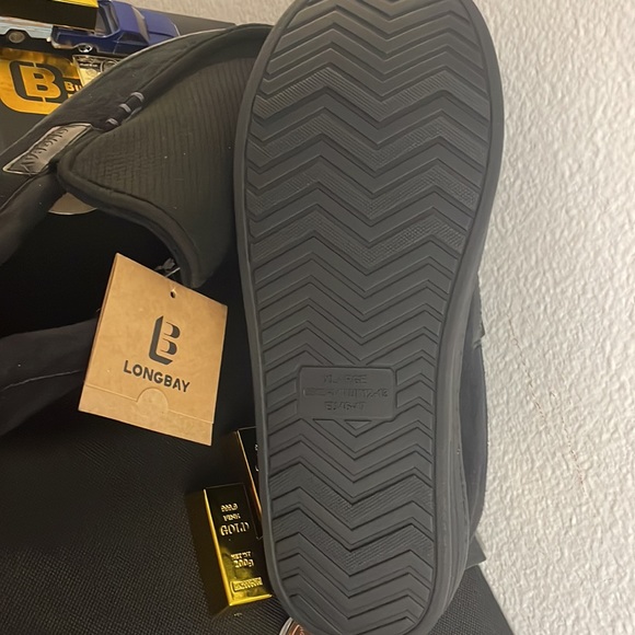 Men's casual slip on loafers size 14 brand new, leather with suede memory foam - Picture 5 of 8